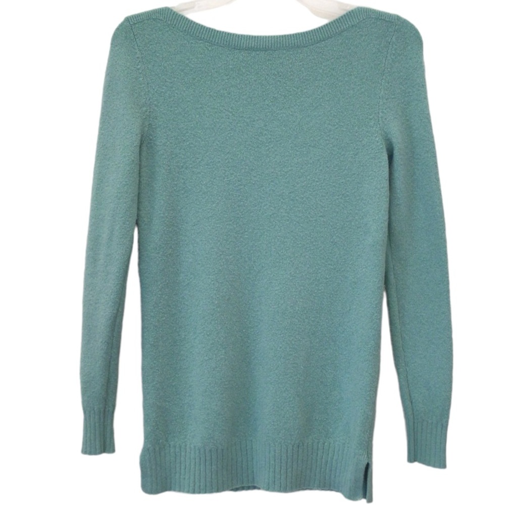 Loft Petites Lightweight Boatneck Sweater, Size XXSP, Mint Green, Good Condition